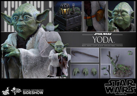 HOT TOYS - Star Wars Episode V The Empire Strikes Back - Yoda - Movie Masterpiece 1:6 Action Doll