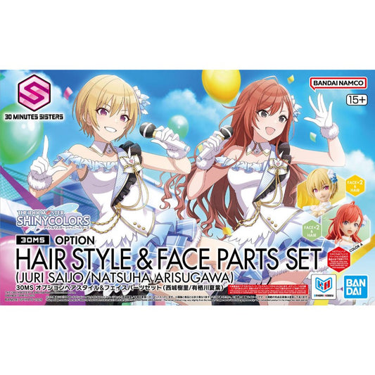 BANDAI - 30ms Op Hair Style & Face Parts Set Juri Saijo/natsuha Arisugawa