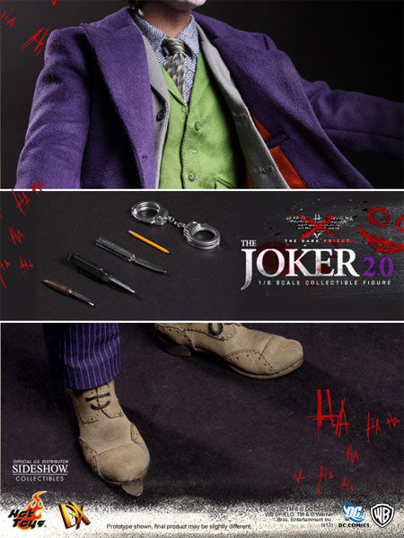 HOT TOYS - Dc Comics - Batman The Dark Knight - Joker 2.0 - DX11- Movie Masterpiece 1:6 Action Doll