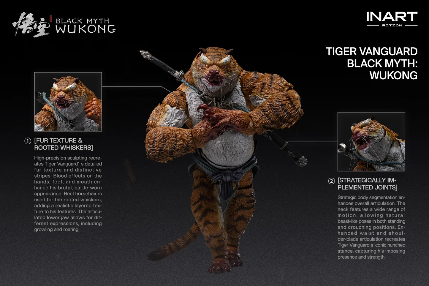 INART - Black Myth: Wukong 1/12 Action Figure - Tiger Vanguard