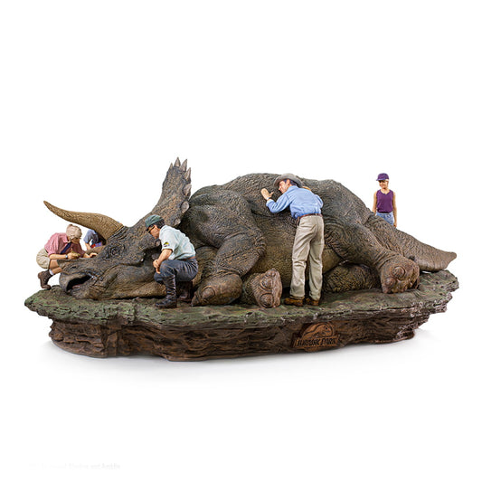 IRON STUDIO - Triceratops Diorama DeLuxe Art Scale 1:10 - Jurassic Park