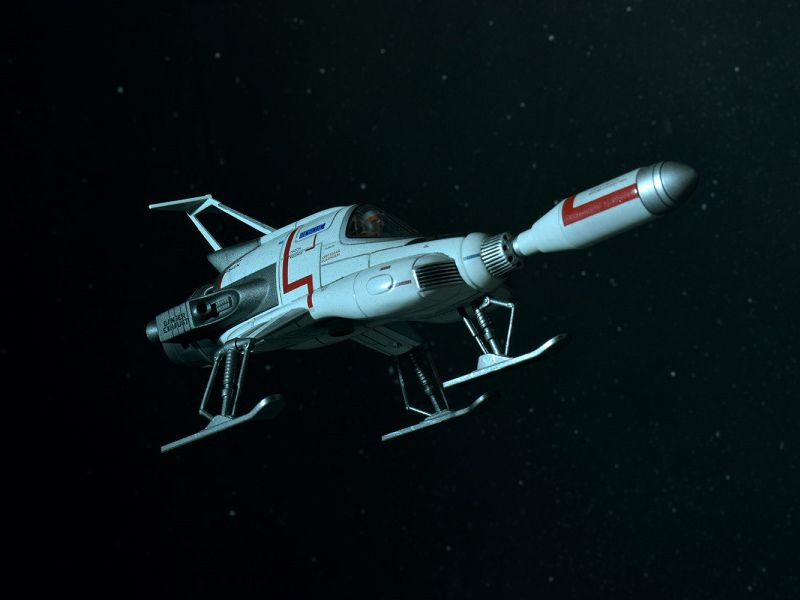 SIXTEEN 12 - UFO Shado Interceptor with Launch Crater Display