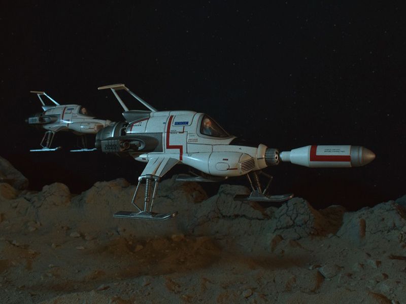 SIXTEEN 12 - UFO Shado Interceptor with Launch Crater Display