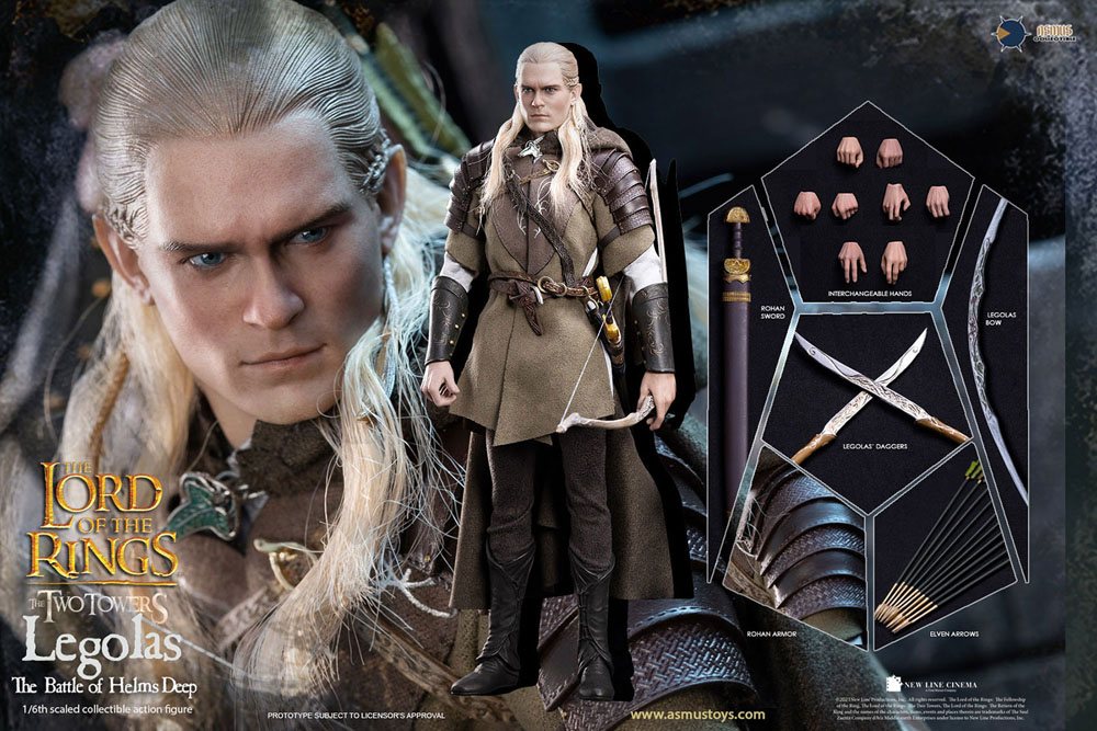 ASMUS TOYS - The Lord of the Rings - The Two Towers Action Figure 1:6 Legolas at Helm's Deep