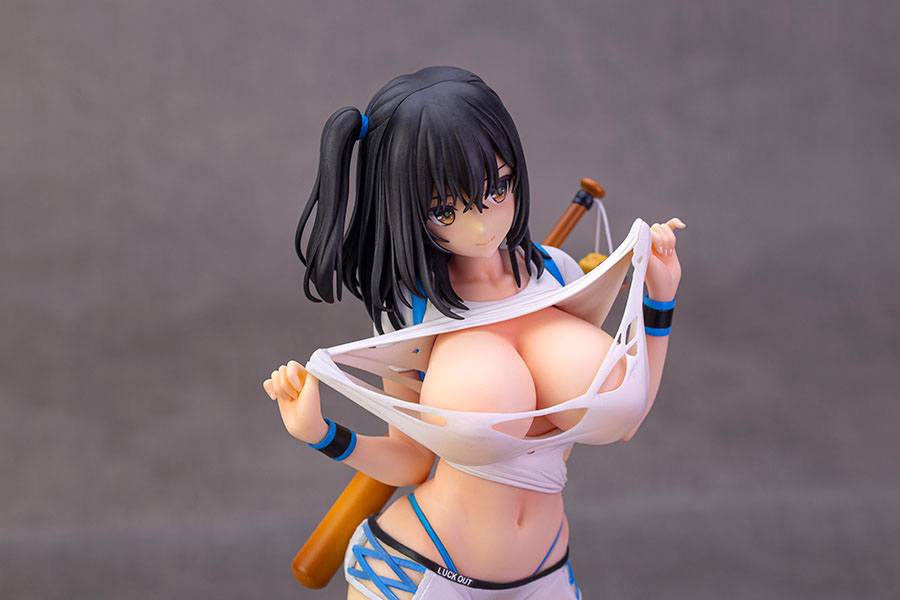 ALPHAMAX- Original Character by Mataro Pvc Statue 1:6 Baseball Girl Light Blue Ver