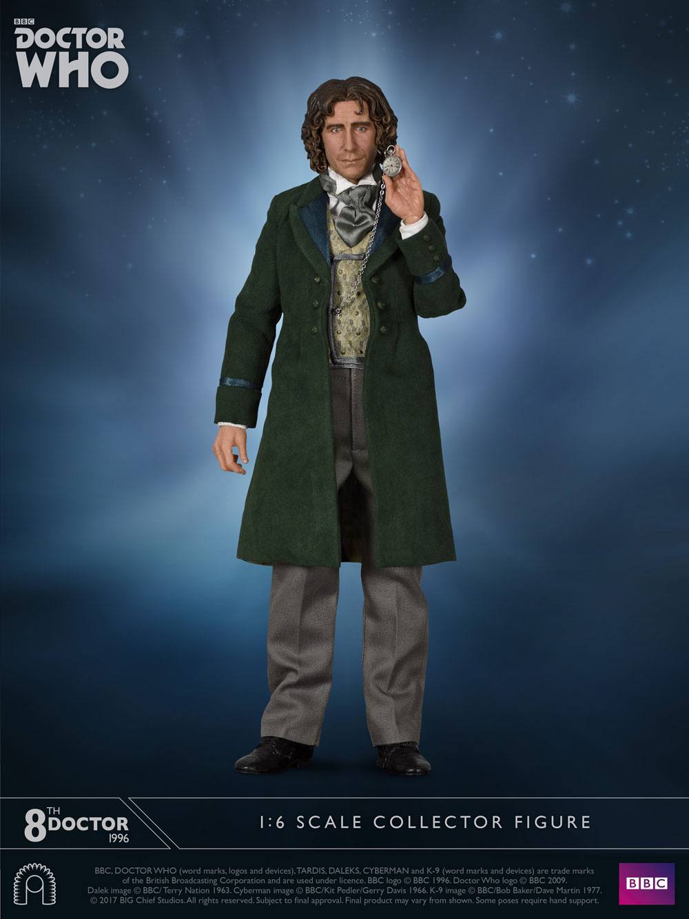 BIG CHIEF STUDIOS - Doctor Who Collector Figure Series Action Figure 1:6 8th Doctor (Paul McGann