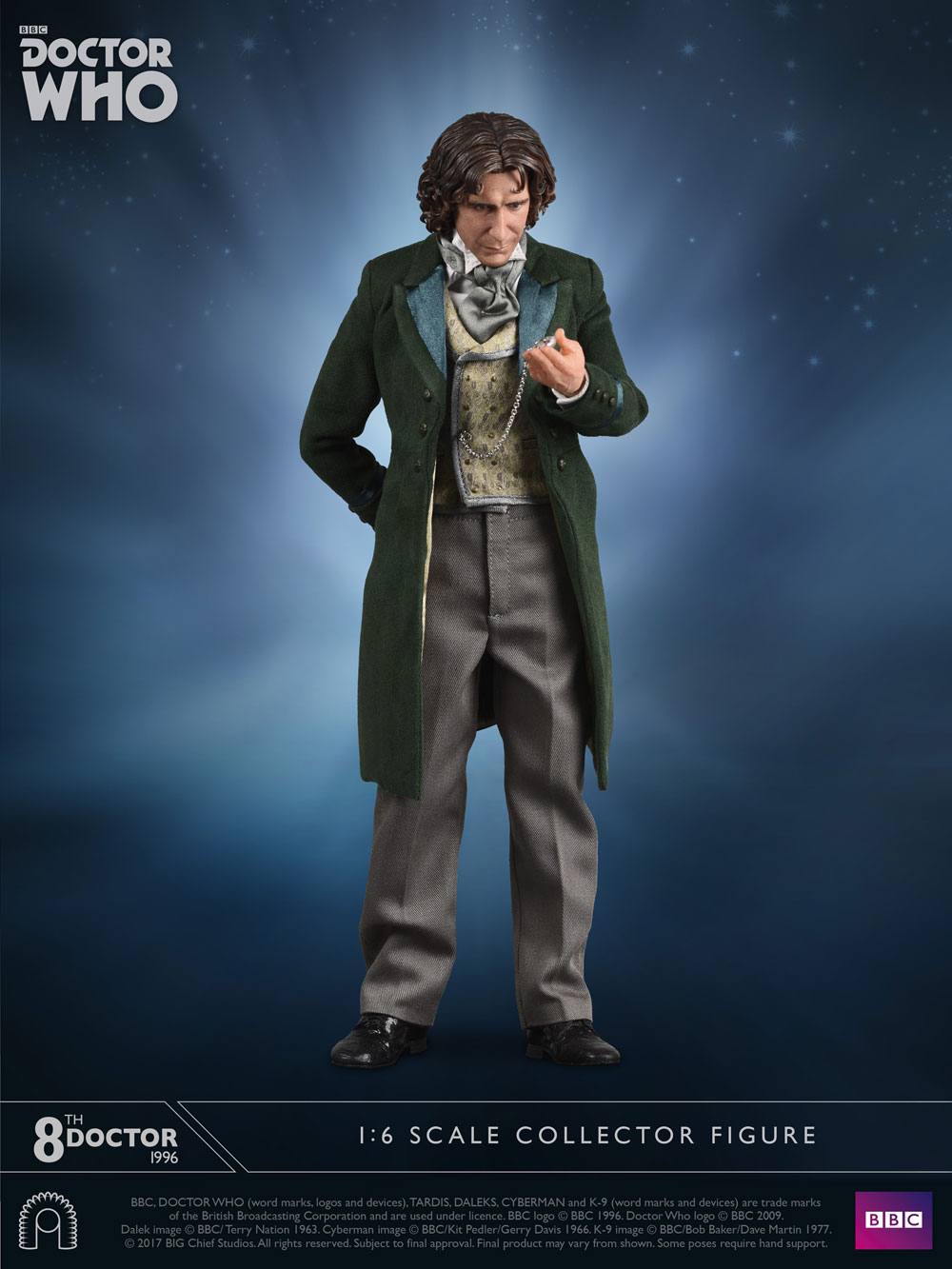 BIG CHIEF STUDIOS - Doctor Who Collector Figure Series Action Figure 1:6 8th Doctor (Paul McGann