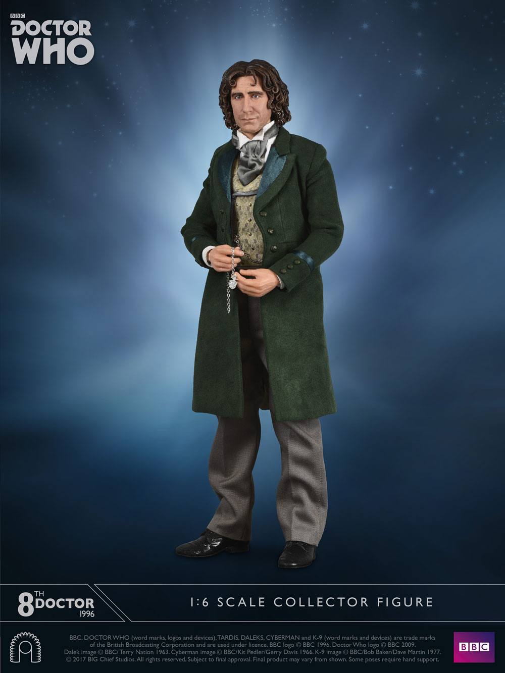 BIG CHIEF STUDIOS - Doctor Who Collector Figure Series Action Figure 1:6 8th Doctor (Paul McGann