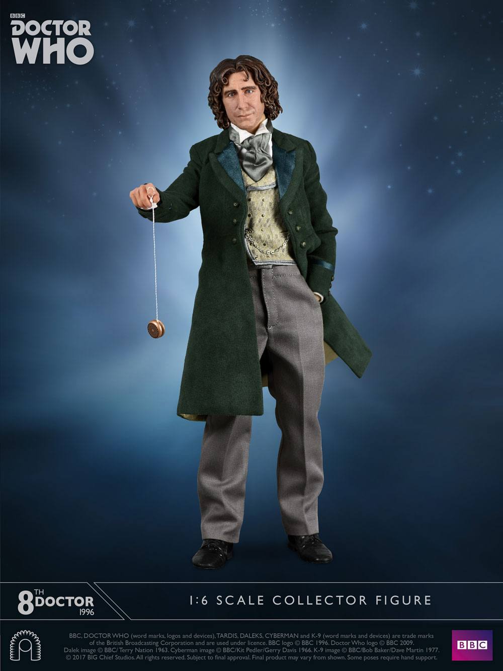 BIG CHIEF STUDIOS - Doctor Who Collector Figure Series Action Figure 1:6 8th Doctor (Paul McGann