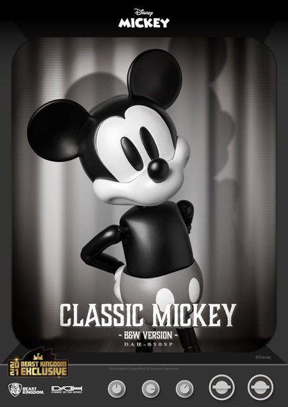 BEAST KINGDOM - Disney - Classic Dynamic Action Heroes Action Figure 1:9 Mickey Classic Ver Black & White Ver