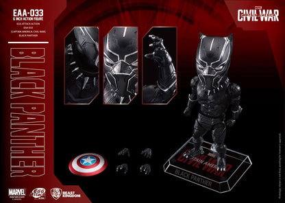 BEAST KINGDOM - Marvel - Captain America Civil War Egg Attack Action Figure Black Panther