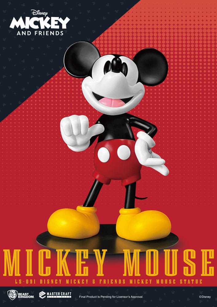 BEAST KINGDOM - Disney - Life-Size Statue Mickey Mouse