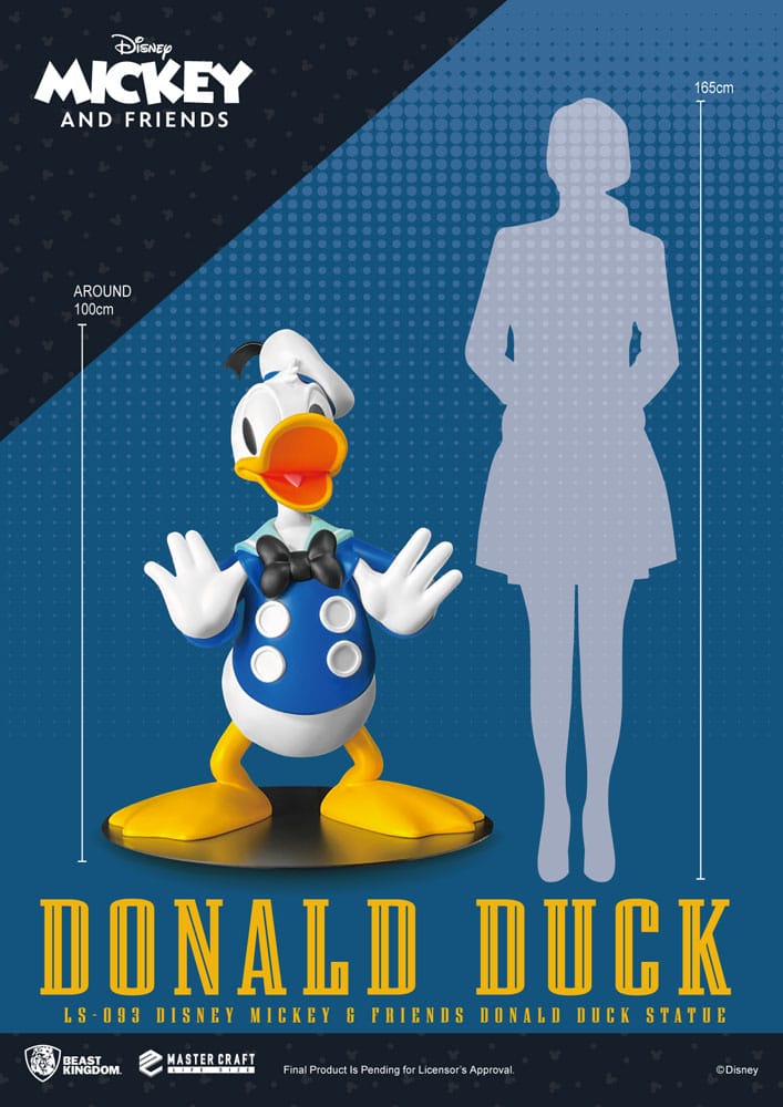 BEAST KINGDOM - Disney - Life-Size Statue Donald Duck