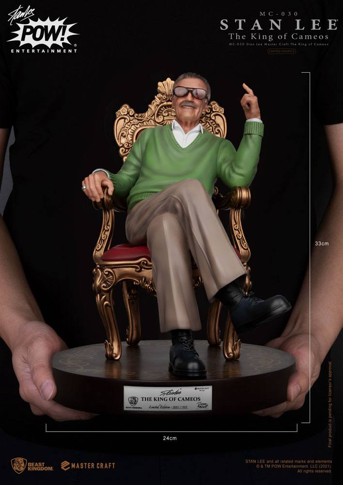 BEAST KINGDOM - Stan Lee Master Craft Statue The King of Cameos