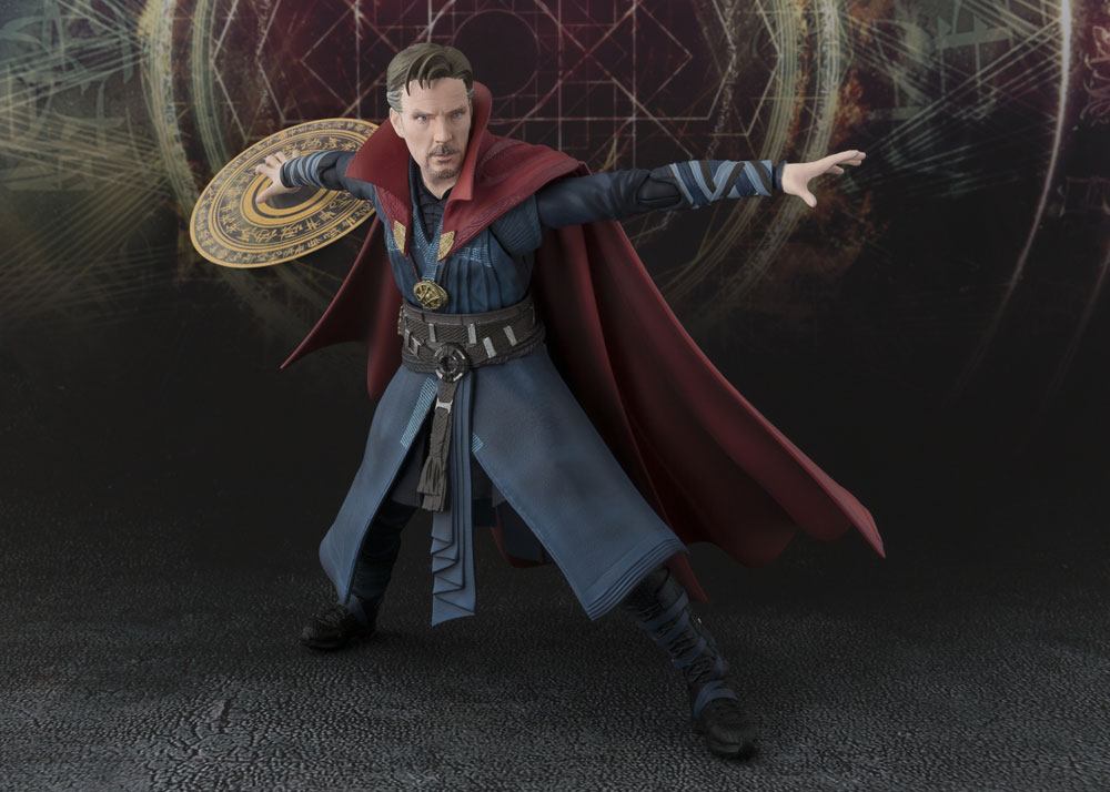 BANDAI TAMASHII - Marvel - Doctor Strange S.H. Figuarts Action Figure Doctor Strange & Burning Flame Set