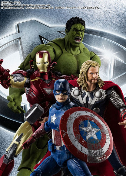 BANDAI - Marvel - Avengers S.H. Figuarts Action Figure Hulk (Marvel Avengers Assemble Edition)