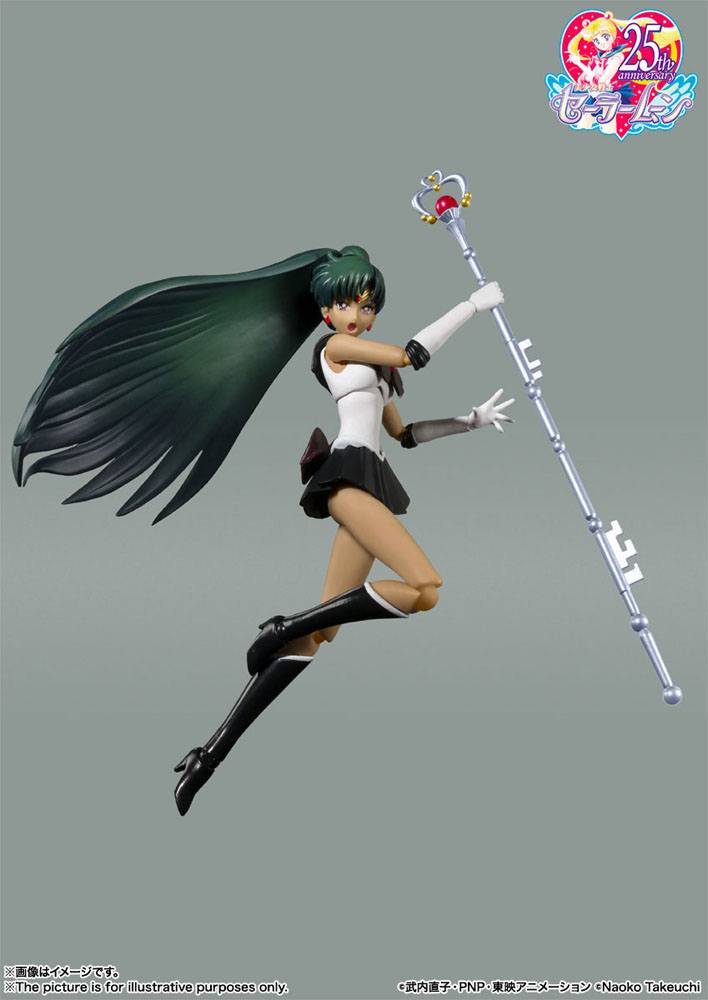BANDAI - Sailor Moon S.H. Figuarts Action Figure Sailor Pluto Animation Color Edition 15 cm