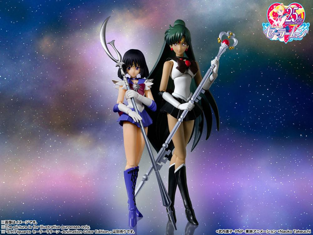 BANDAI - Sailor Moon S.H. Figuarts Action Figure Sailor Pluto Animation Color Edition 15 cm
