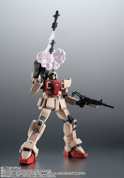 BANDAI - Mobile Suit Gundam Robot Spirits Action Figure (Side MS) RGM-79(G) GM Ground Type A.N.I.M.E.