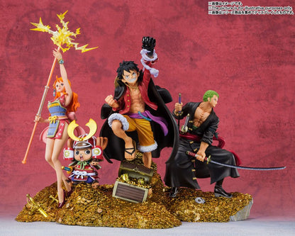 BANDAI - One Piece Figuarts Zero Pvc Statue Roronoa Zoro by EiIchiro Oda WT100 Daikaizoku Hyakkei