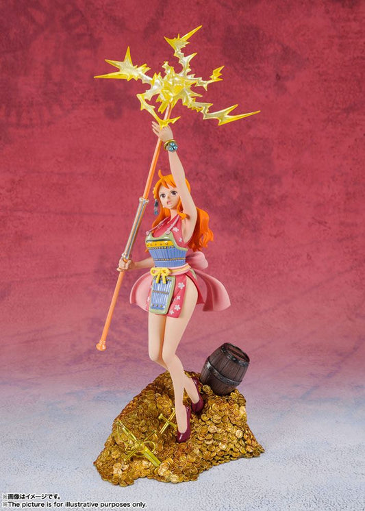 BANDAI - One Piece Figuarts Zero Pvc Statue Nami by EiIchiro Oda WT100 Daikaizoku Hyakkei
