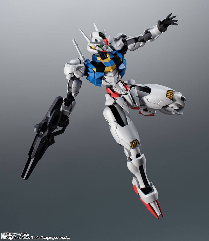 BANDAI - Mobile Suit Gundam Robot Spirits The Witch from Mercury Action Figure Gundam Aerial Ver A.N.I.M.E.