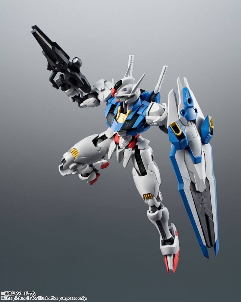 BANDAI - Mobile Suit Gundam Robot Spirits The Witch from Mercury Action Figure Gundam Aerial Ver A.N.I.M.E.