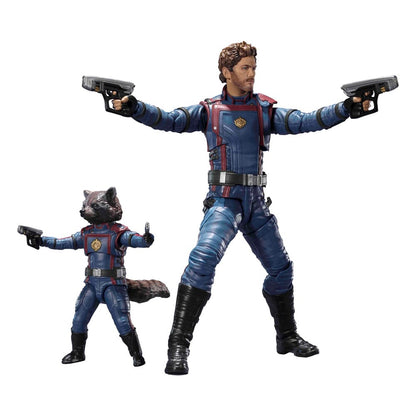 BANDAI - Marvel - Guardians of The Galaxy 3 S.H. Figuarts Action Figure Star-Lord & Rocket Raccoon