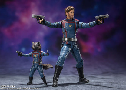 BANDAI - Marvel - Guardians of The Galaxy 3 S.H. Figuarts Action Figure Star-Lord & Rocket Raccoon