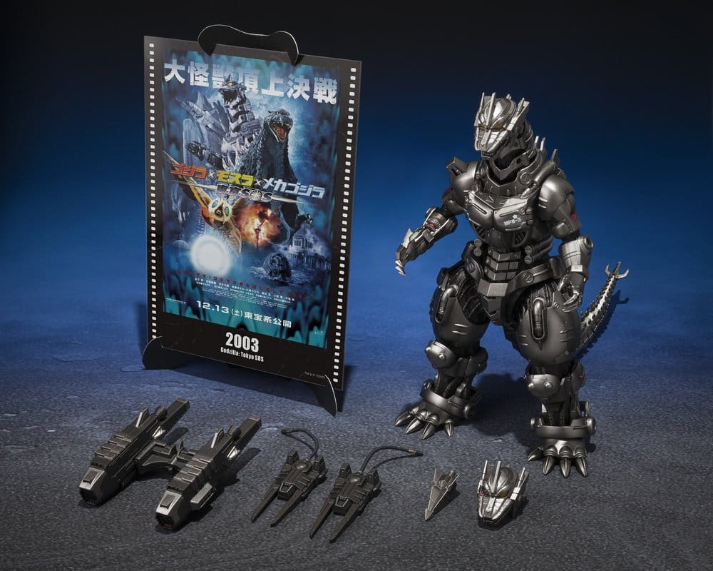 BANDAI - Godzilla: Tokyo S.O.S. S.H.MonsterArts Diecast Action Figure Kiryu (Heavily Armed Type / High Mobility Type) "Tokyo SOS" -Movie Graphic Plus-