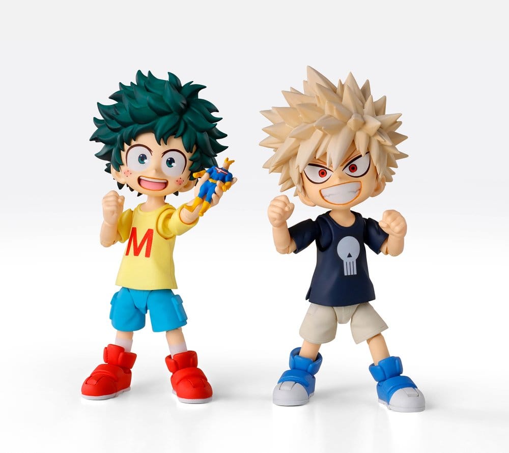BANDAI - My Hero Academia S.H.Figuarts Action Figure Izuku Midoriya & Katsuki Bakugo -Childhood Set