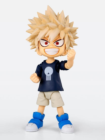 BANDAI - My Hero Academia S.H.Figuarts Action Figure Izuku Midoriya & Katsuki Bakugo -Childhood Set