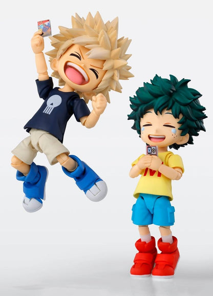 BANDAI - My Hero Academia S.H.Figuarts Action Figure Izuku Midoriya & Katsuki Bakugo -Childhood Set