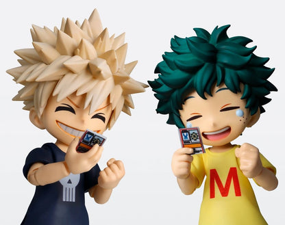 BANDAI - My Hero Academia S.H.Figuarts Action Figure Izuku Midoriya & Katsuki Bakugo -Childhood Set