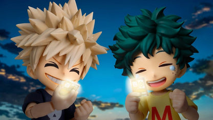BANDAI - My Hero Academia S.H.Figuarts Action Figure Izuku Midoriya & Katsuki Bakugo -Childhood Set