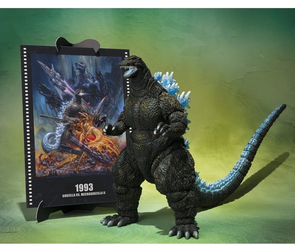 BANDAI - Godzilla S.H.MonsterArts Action Figure Godzilla (Godzilla vs. Mechagodzilla II Poster Coloring Ver.) -Movie Graphic Plus