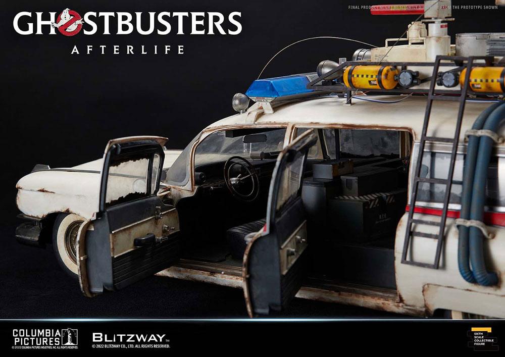 BLITZWAY - Ghostbusters Action Figure Terlife Vehicle 1:6 Ecto-1 1959 Cadillac