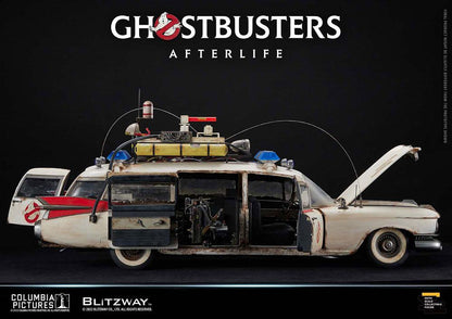 BLITZWAY - Ghostbusters Action Figure Terlife Vehicle 1:6 Ecto-1 1959 Cadillac