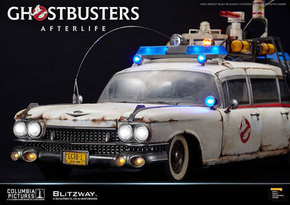 BLITZWAY - Ghostbusters Action Figure Terlife Vehicle 1:6 Ecto-1 1959 Cadillac