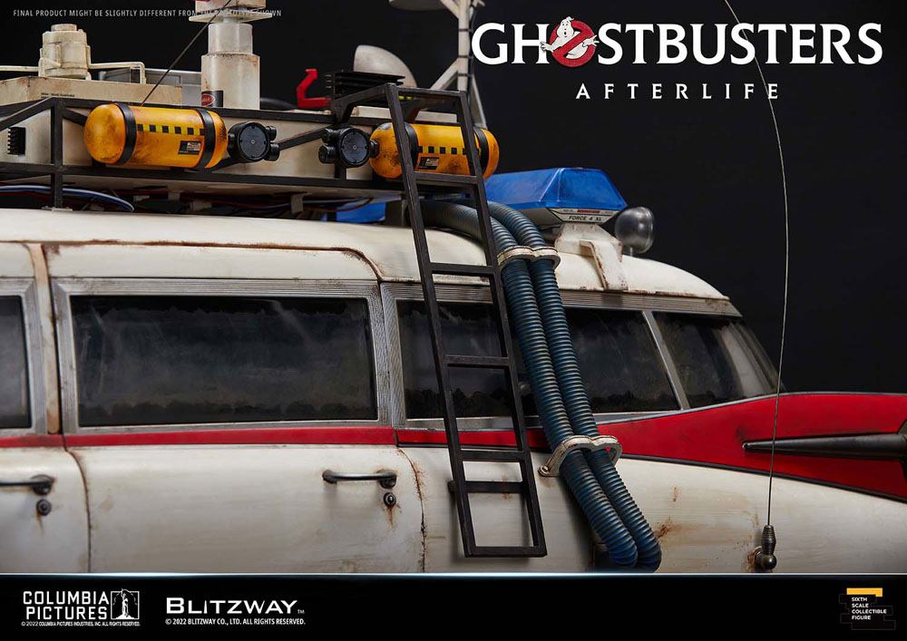 BLITZWAY - Ghostbusters Action Figure Terlife Vehicle 1:6 Ecto-1 1959 Cadillac