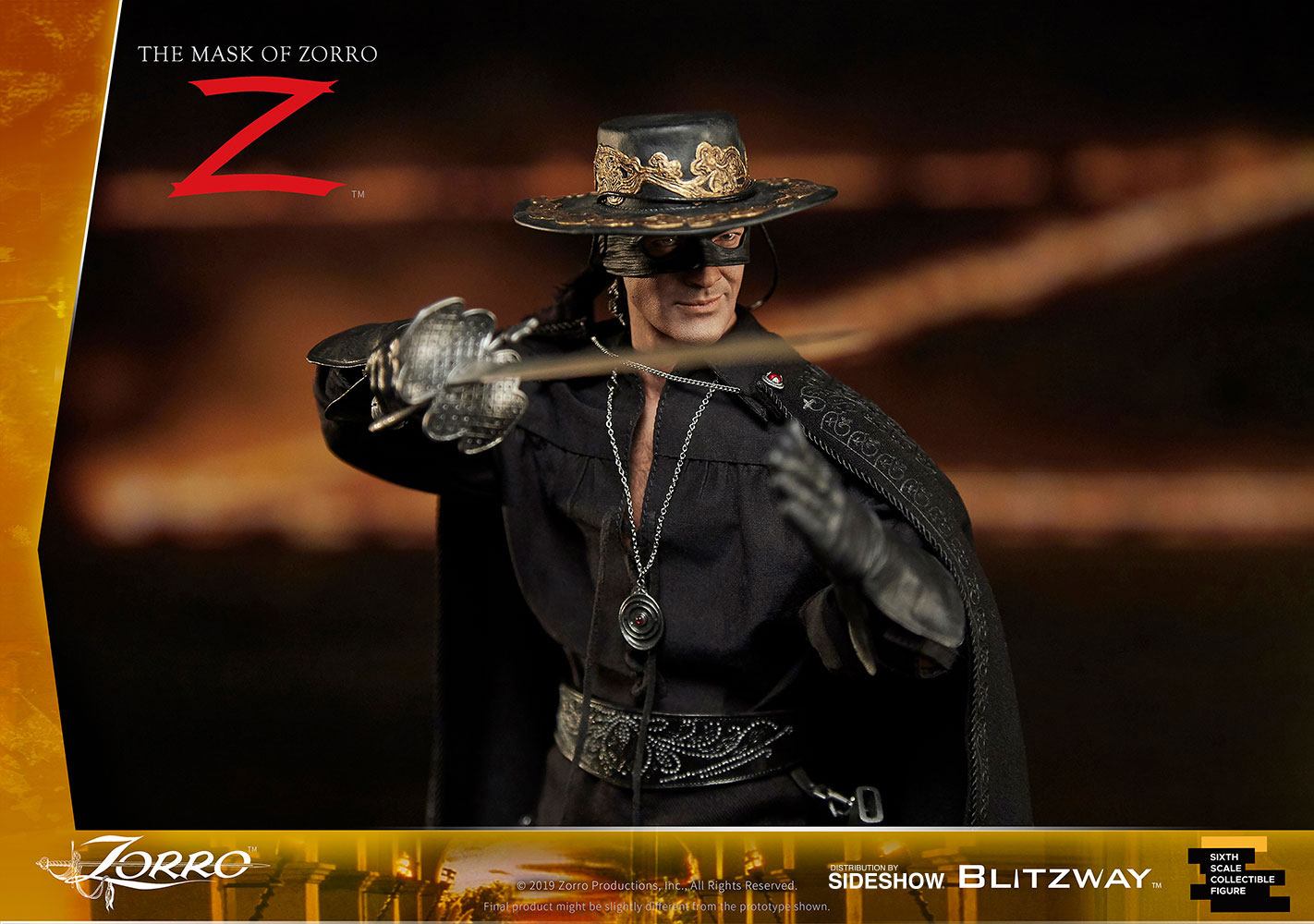 BLITZWAY - The Mask of Zorro Action Figure 1:6 Zorro (Antonio Banderas)