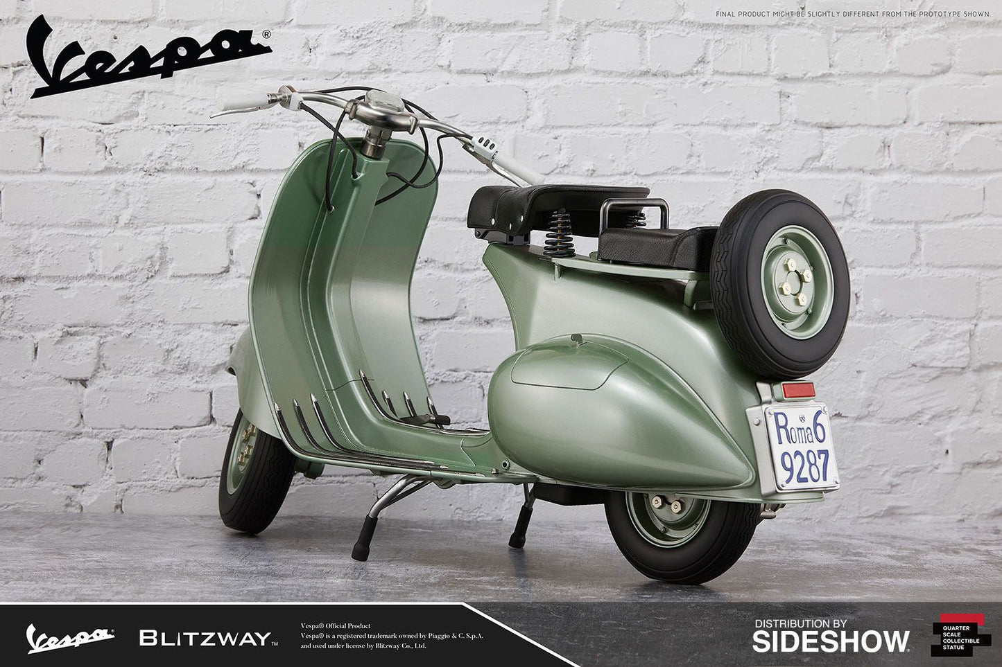 BLITZWAY - Vacanze Romane (Roman Holiday) - 1951 Vespa 125 - Statue 1:4