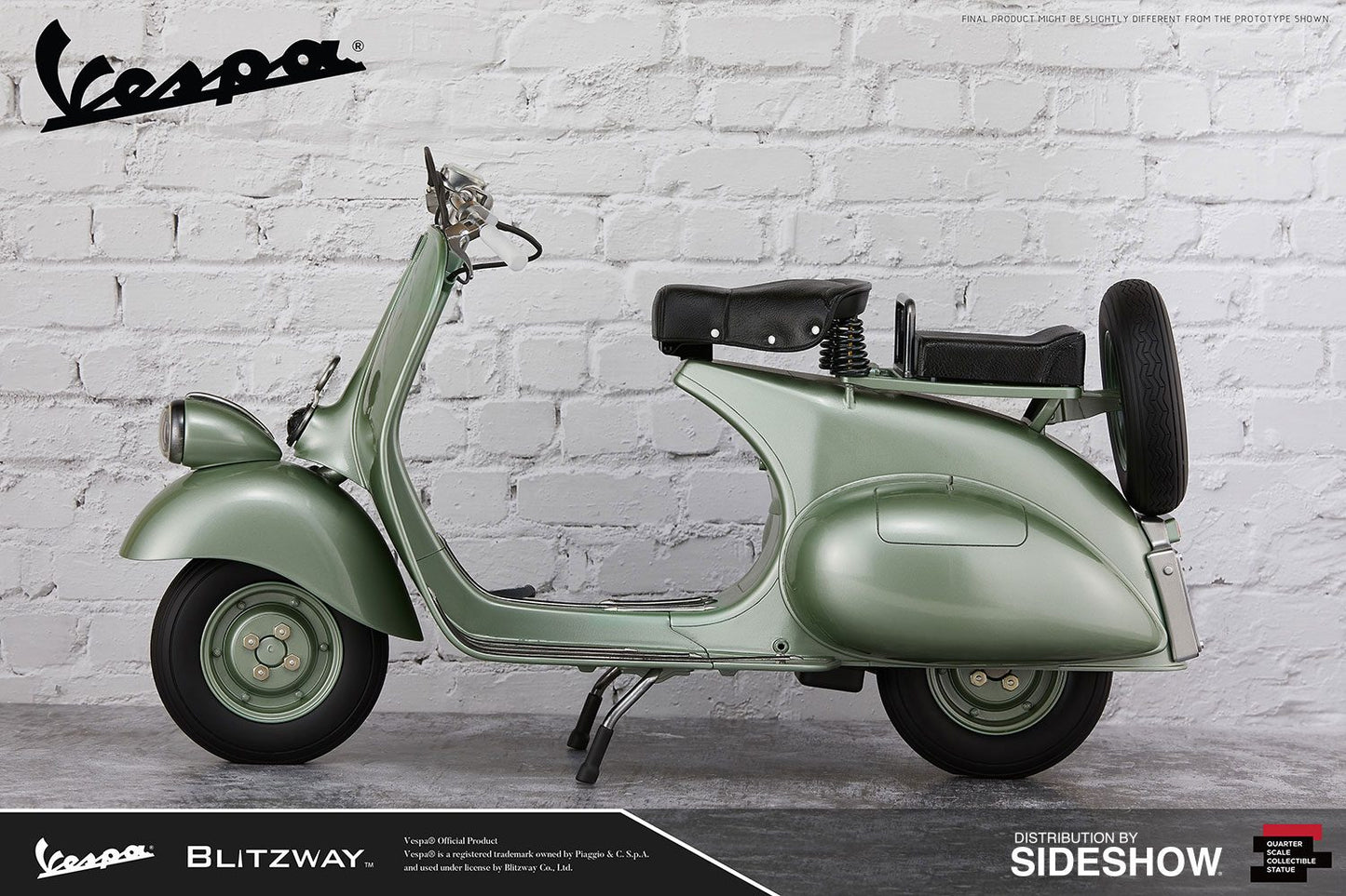 BLITZWAY - Vacanze Romane (Roman Holiday) - 1951 Vespa 125 - Statue 1:4