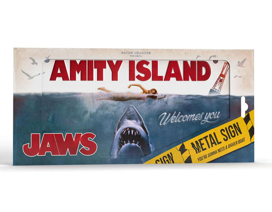 DOCTOR COLLECTOR - Jaws Metal Sign Movie Poster