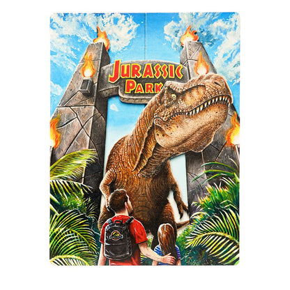 DOCTOR COLLECTOR - Jurassic Park Woodarts 3D Wooden Wall Art Rex Attack