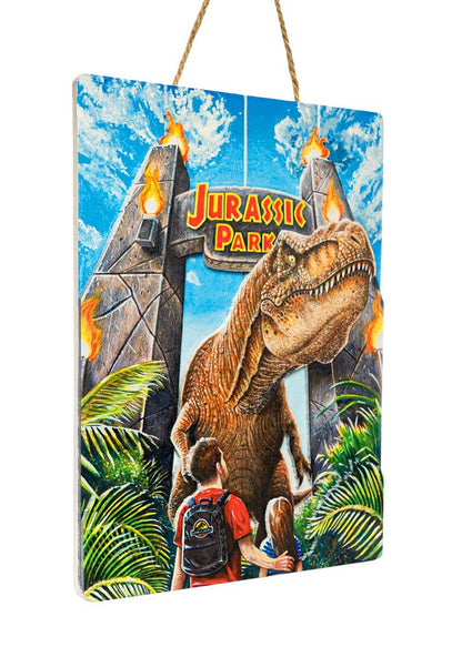 DOCTOR COLLECTOR - Jurassic Park Woodarts 3D Wooden Wall Art Rex Attack