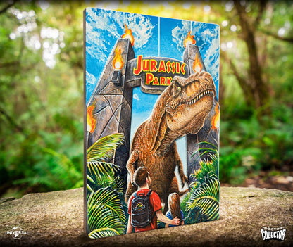 DOCTOR COLLECTOR - Jurassic Park Woodarts 3D Wooden Wall Art Rex Attack