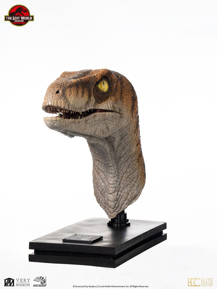 ECC - Jurassic Park Life-Size Bust Male Velociraptor