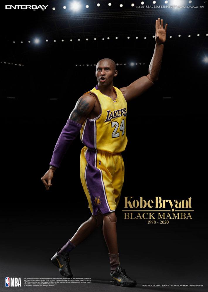 ENTERBAY - NBA Collection Real Masterpiece Action Figure 1:6 Kobe Bryant (Black Mamba)