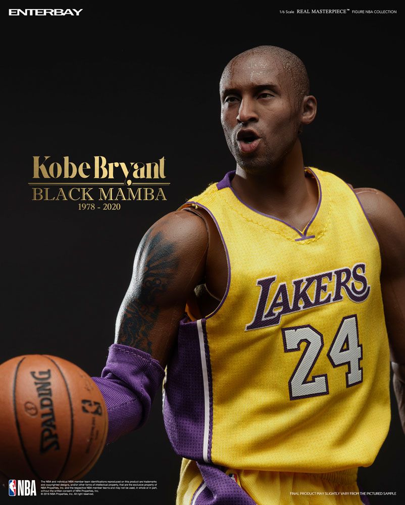 ENTERBAY - NBA Collection Real Masterpiece Action Figure 1:6 Kobe Bryant (Black Mamba)